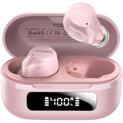 TOZO NC9 Hybrid Active Noise Cancelling Wireless Earbuds...