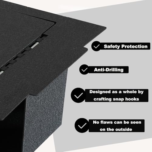 KEREN Center Console Gun Safe - Console Gun Vault Compatible with Ford F250 Super Duty 2023-2026, High Security Armrest Lock Box with 4-digit Lock by KEREN - Image 2
