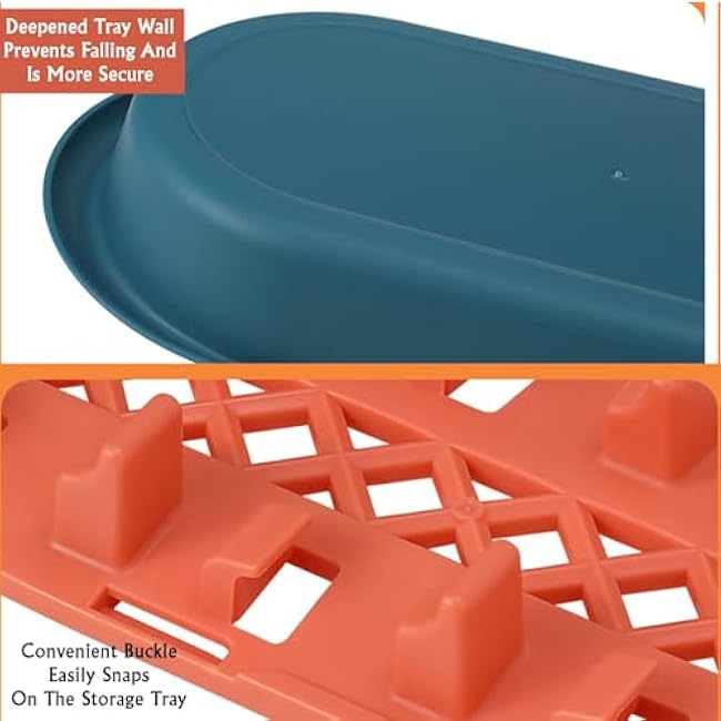 Preparation Tray,Kitchen Shelf Tray,Stackable Wall-Mounted Rack, Suitable for Home Hot Pot Restaurant(3 tier)