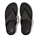 Fitflop Women's Lulu Opul Toe-post SandalsSandal, All Black, 8 US