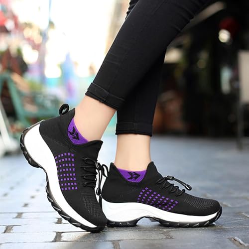 ZDLJYL Women's Walking Shoes Slip-On Sneakers Mesh Work Shoes Orthopedic Comfort Wear Shoes for Women with Arch Support4