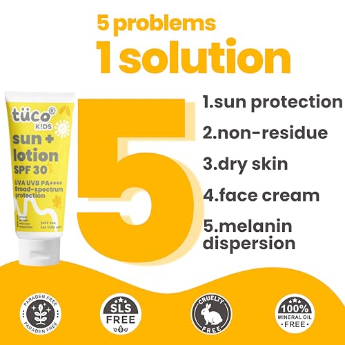 Image of Tuco Kids Face Wash (100ml) & Sunscreen Lotion SPF 30 (100g) | Ages 2-5, 5-10, 10-15 | Paraben & Sulphate Free | Combo Pack of 2