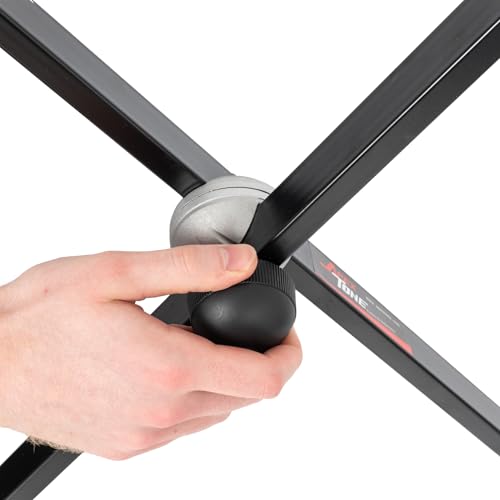 Stand de musique support de clavier en X pliable universel noir - 8