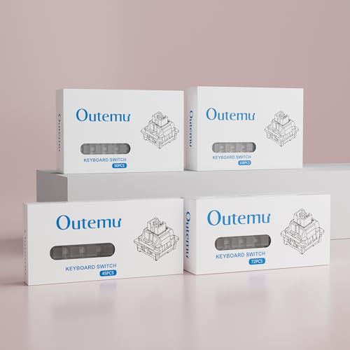 Commutateurs linéaires Outemu Red Bean Creamy pré-graissés pour clavier mécanique MX (90 pcs)