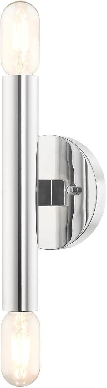Livex Lighting 51132-05 Copenhagen 2-Light Wall Sconce, Polished Chrome