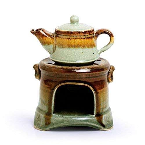Aport Presents Studio Ceramica Ceramica Fragranze Domestiche Umidificatori Cum Olio Profumato Diffusore Aromatico (Marrone E Verde Pistacchio) (11,5 Cm X 10,9 Cm X #Aport-086