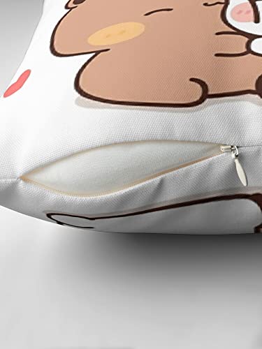 Bubu Dudu Funny, Lovely, Adorable Throw Pillows Cover For Bear Lovers - Couples, Decorate Bed, Sofa, Living Room, Bedroom - Custom 3 #TOP1