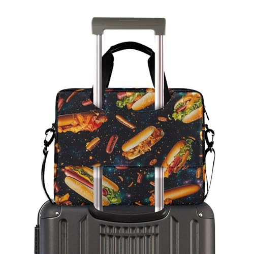 Bolso bandolera para laptop con diseño de hotdogs miniatura 2