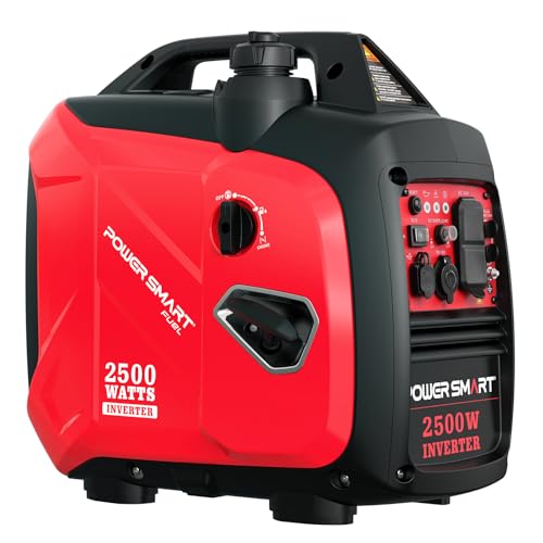 PowerSmart 2500-Watt Portable Inverter Generator with Quiet...