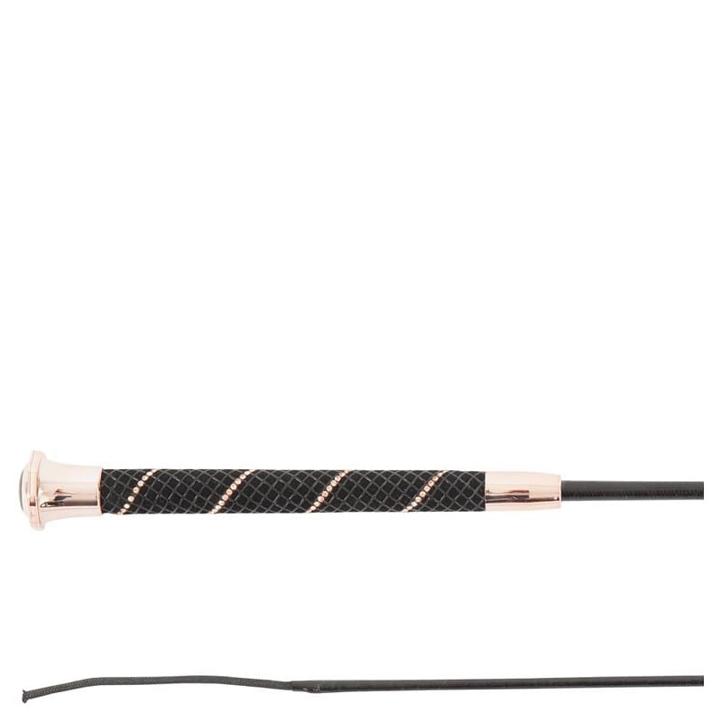 Cravache de dressage Andromeda BR en carbone léger noir pour l'équitation