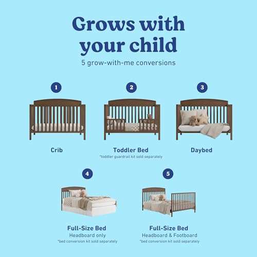 Graco Benton 5-in-1 Convertible Crib, Hazelnut - image 5