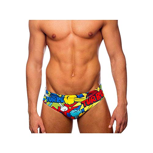 TurboTronic Pop Turbo - Bañador Unisex, Multicolor, M