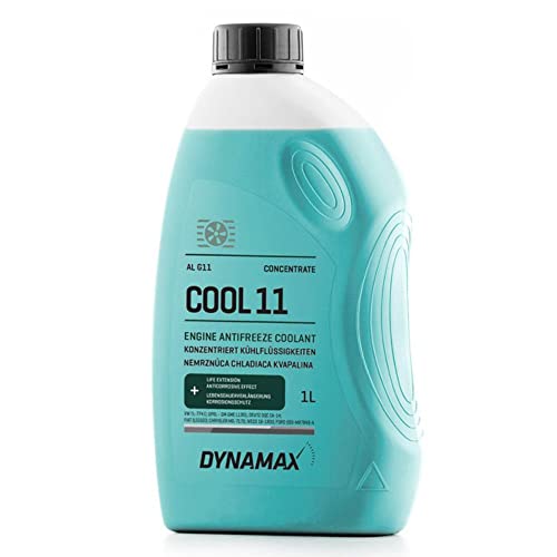 DYNAMAX Cool G11 Antifreeze Coolant CONCENTRATE 1 Litre Blue/Green Coolant