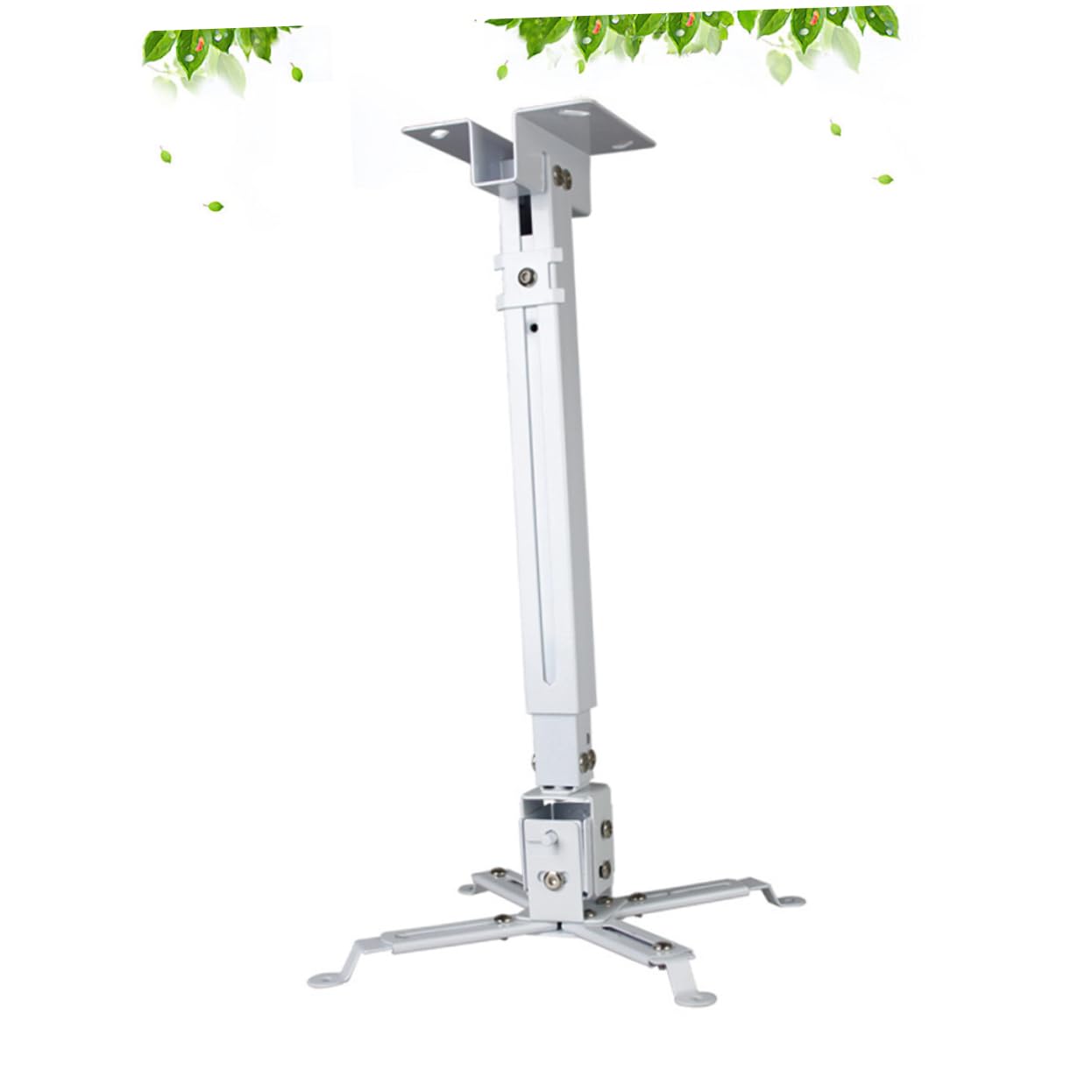 Hemobllo Supporto Da Soffitto Per Proiettore Regolabile in Ferro Staffa Per Videoproiettore Led Fino a 15 Kg Montaggio Flessibile Per Uso Domestico e Ufficio
