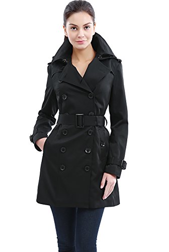 Amazon.com: BGSD Women Madison Waterproof Hooded Mid Length Trench