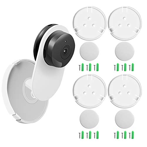 ( Pack of 4 ) Aboom Wall Mount Compatible with Yi Home Camera Customized Stand Bracket for YI 1080p/720p Home Camera Designed for USA ( NOT Included Camera)