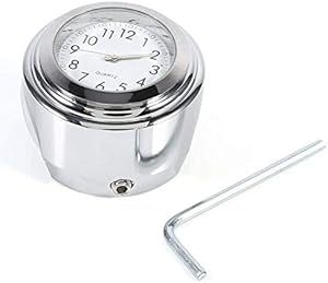 TESWNE Motorcycle Handlebar Mount Clock 7/8 – 1