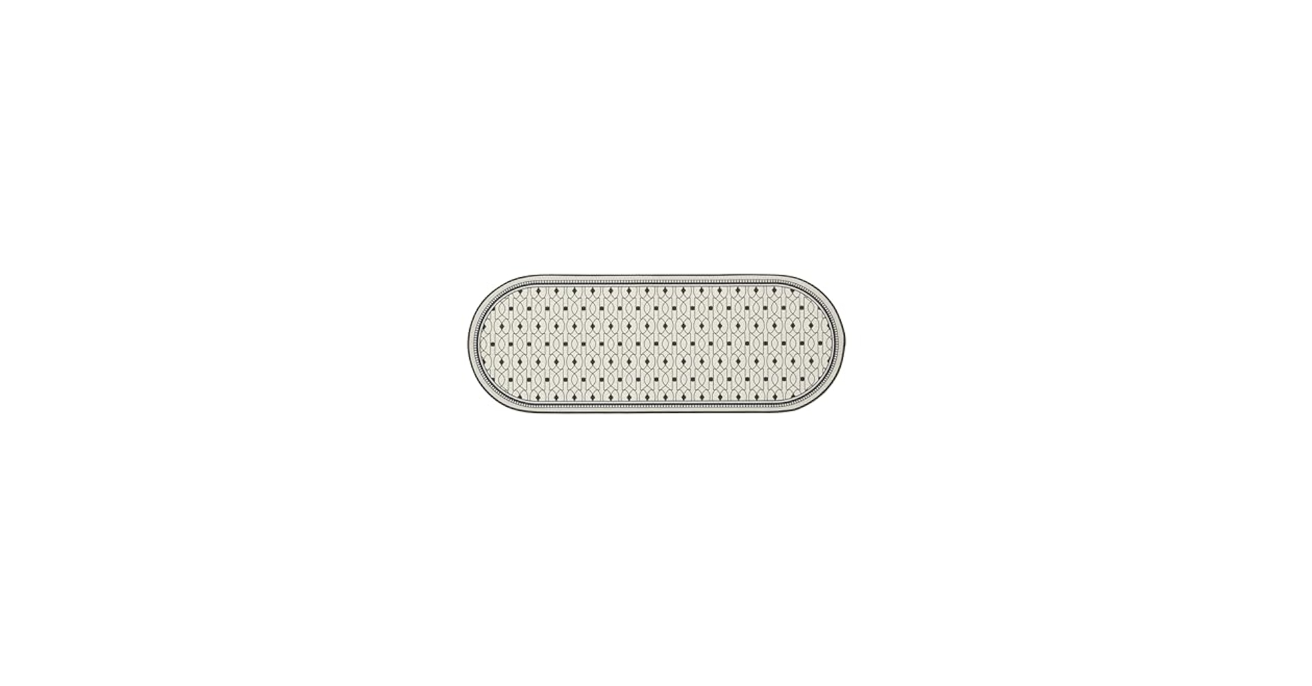 Amazon.co.jp: Francfranc Franc Oval Print Kitchen Mat Small