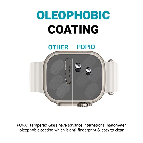 Image of POPIO Military-Grade Gorilla Tempered Glass for Apple Watch Ultra 3 /2 /1 (Pack of 2)