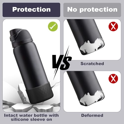 Silicone Boot for Owala Water Bottle 32 oz, Anti-Slip Protective Sleeve for FreeSip/Twist/Flip Stainless Steel Water Bottles Accessories
