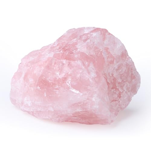XIANNVXI Raw Rose Quartz Crystal 1.77-2.17 Rough Rose Quartz Stone