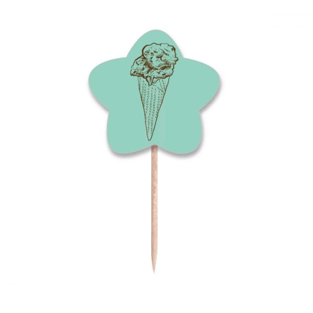 Cure-dents en forme d'étoile pour cupcakes et buffets d'anniversaire magiques