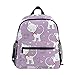 Sac à dos pour enfant motif chat violet pour l'école maternelle maternelle ou voyage