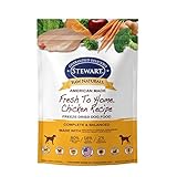 Stewart Raw Naturals Freeze Dried Dog Food Grain Free Made in USA with Chicken, Fruits, & Vegetables for Fresh to Home All Natural Recipe, Trial Size