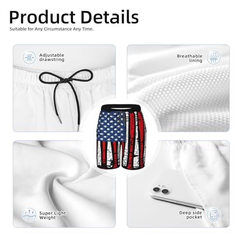 We The People American Flag Teen Boys Swim Trunks Quick Dry Shorts Summer Beach Shorts for Big Boys4