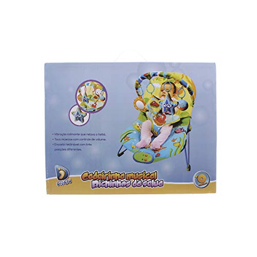 Cadeirinha Musical Bichinhos Da Selva, Dican, Azul