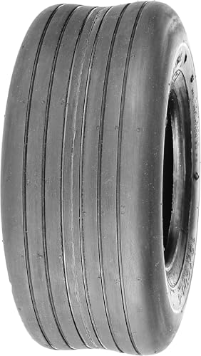 Deli Tire S-317, Straight Rib Tread, 4 Ply, NHS, Tubeless, Lawn and Garden Tire (13x6.50-6)
