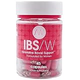 IBS/W Innovative Bowel Support for Women - All Natural Relief for IBS Symptoms of Bloating, Gas, Constipation, Diarrhea, Abdominal Pain - Made in The USA, Non-GMO, Gluten-Free, 3rd Party Tested