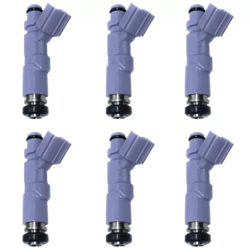 AKOUFALL Boquilla inyección Inyector Combustible 6 Uds 23250-70120 para Lexus IS200/300 para Altezza para Mark 2 para Chaser 2.0L 23209-70120 2320970120 2325070120