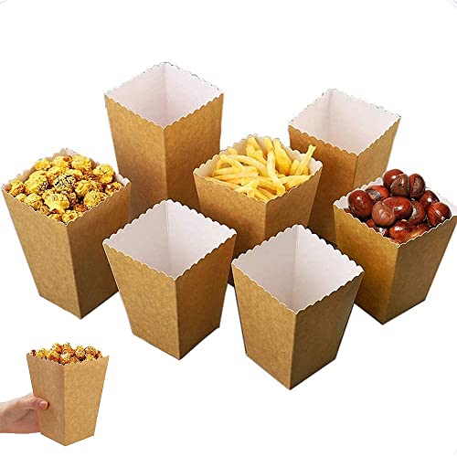 30피스 팝콘 상자 종이 미니 CONTENITORI PER 팝콘 SCATOLE DI 팝콘 카라멜라 팝콘 SCATOLE DI CARTA SACCHETTI 파티용 과자 팝콘 선물 생일 및 결혼식(M)