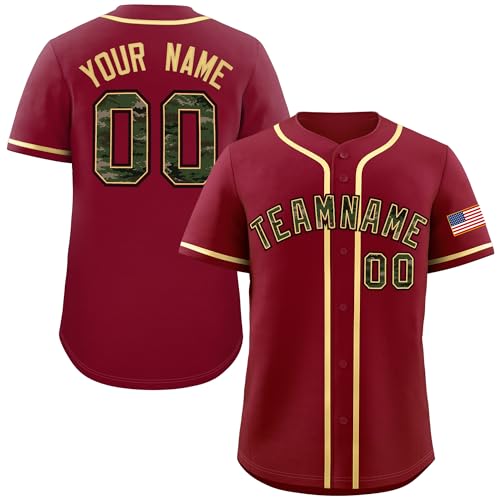 Custom Men Women Youth Baseball Jersey Button Down Shirts Sports Uniform Personalized Name Number Design Your Own Jersey miniatura 1
