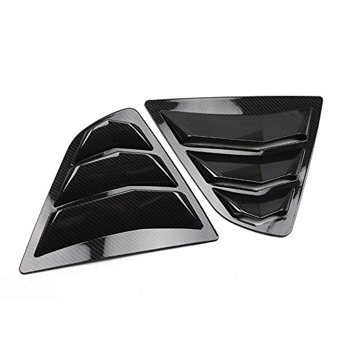 HIGH FLYING for Toyota Camry V70 2018 2019 2020 2021 2022 2023 2024 Window Scoop Louvers Cover ABS 2PCS (Carbon Fiber Style)