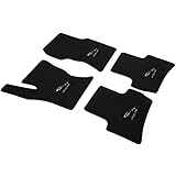 Original Black Carpet Car Floor Mats with Jaguar Logo, Non-Slip Pads for Jaguar F-Pace, Compatible with 2016-2024 Models
