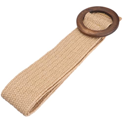 SOIMISS Retro Woven Waist Belt Straw Woven Elastic Stretch Waist Belts Boho Ladies Braided Skinny Dress Belt for Women Pants Dress Decor2
