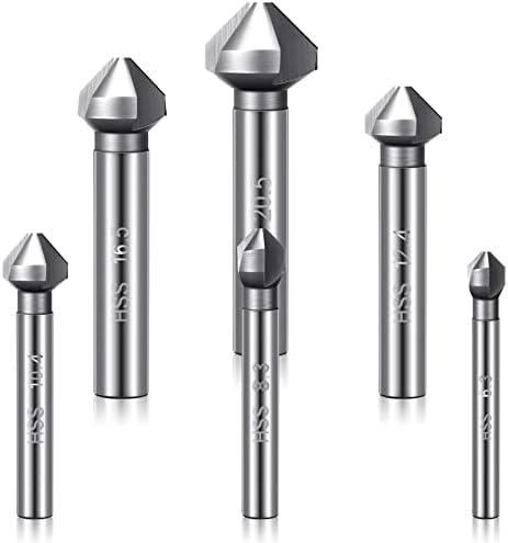 Countersink Drill Bit Set for Metal, 6 