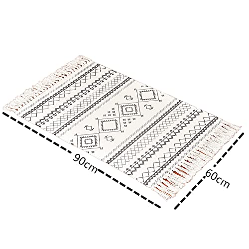 60x90 cm tappeto di cotone lavabile moderno motton...