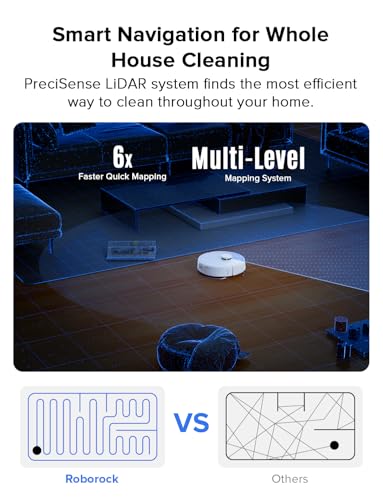 Image of roborock Q7 L5 Robot Vacuum and Mop Combo, 8,000Pa Suction, Upgraded from Q5 Pro, Dual Anti-Tangle System, LiDAR Navigation, No-Go Zones, Self-Charging Robotic Vacuum Cleaner, White