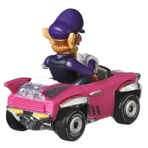 Hot Wheels Mario Kart Waluigi Badwagon miniatura 3