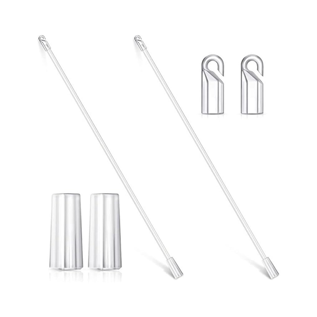 Neaxgeandx 24-In Blind Wand Stick Replacement Parts Blinds Pulling Rod With Hook Grip Curtain Opener Transparent Sticks For Home Indoor