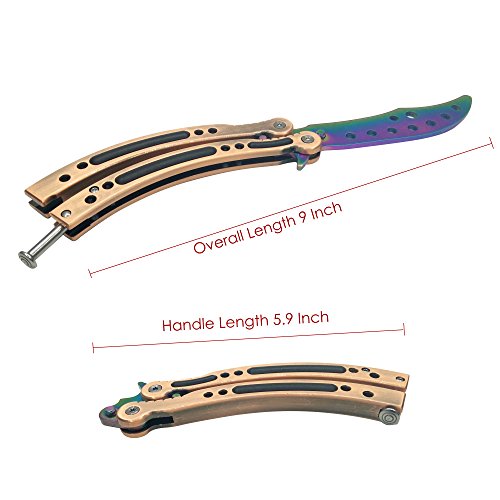 Mini Boutique Stainless Steel Practice Knife Blunt Practice Dull Pocket Knife Dull Blade No Edge Tool #TOP3