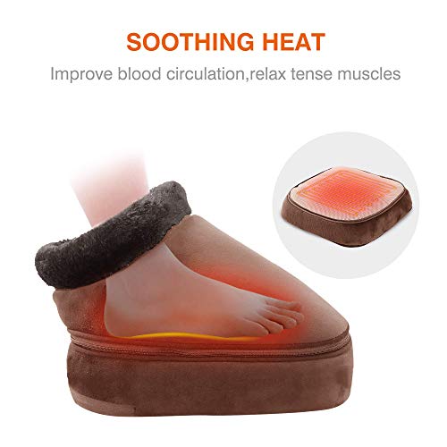Snailax 3-In-1 Foot Warmer Neck Massager Bundle | Vibration Massage With 2 Settings Of Heating Pads, Feet Massage Machine For Foot,Leg,Back Pain Relief #TOP7