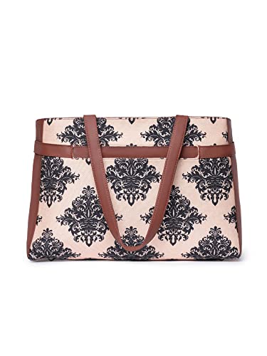 Image of ZOUK Urban Escape Bag | Stylish Vegan with Laptop Compartment, Trolley Sleeve & Anti-Theft Pocket |