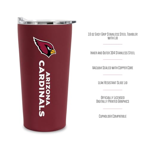 Image of Rico Industries NFL Football Soft Touch, Easy Grip Tumbler