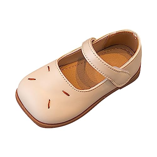 Girls Closed Toe Leaky Toe Solid Color Mary Jane Soft Bottom Princess Sandals Beach Prom Wedding Shoes Sandals 12 Girls