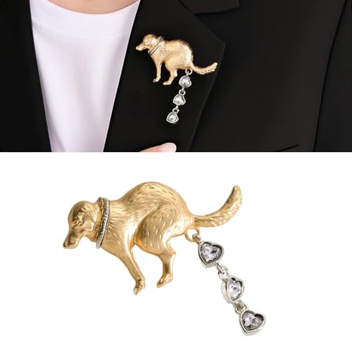 Unique Dog Poop Brooch Funny Design Lapel Pin for Parties and Daily Wear Adds Humor and Styles to Your Outfits2