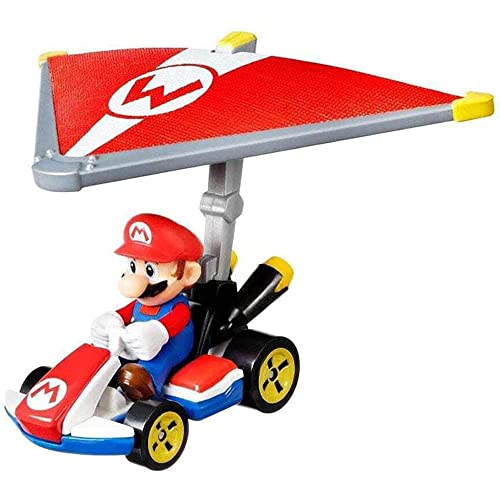 Hot Wheels Mariokart - Mario Standard Kart y Super Glider miniatura 1